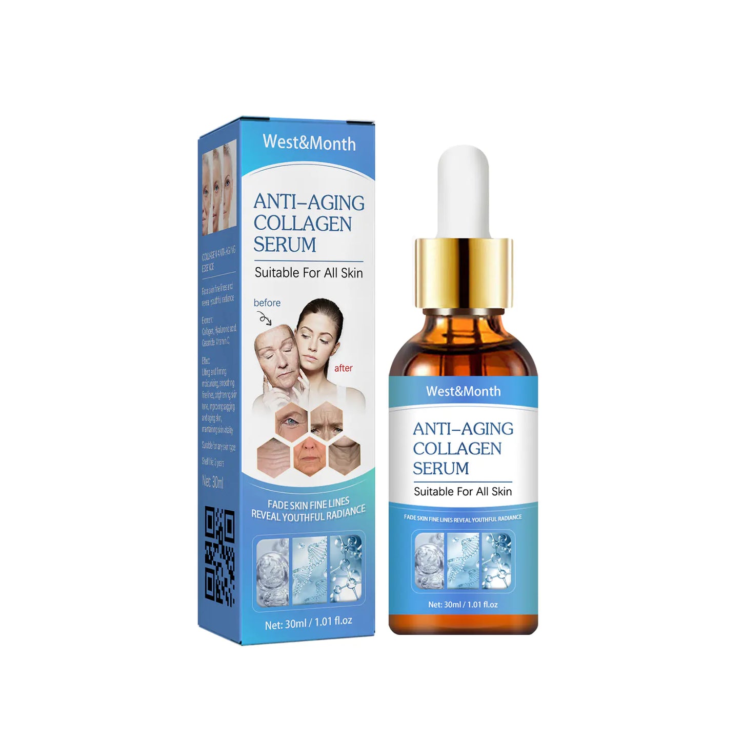 Collagen Anti-Wrinkle Facial Essence Serum, 30ml